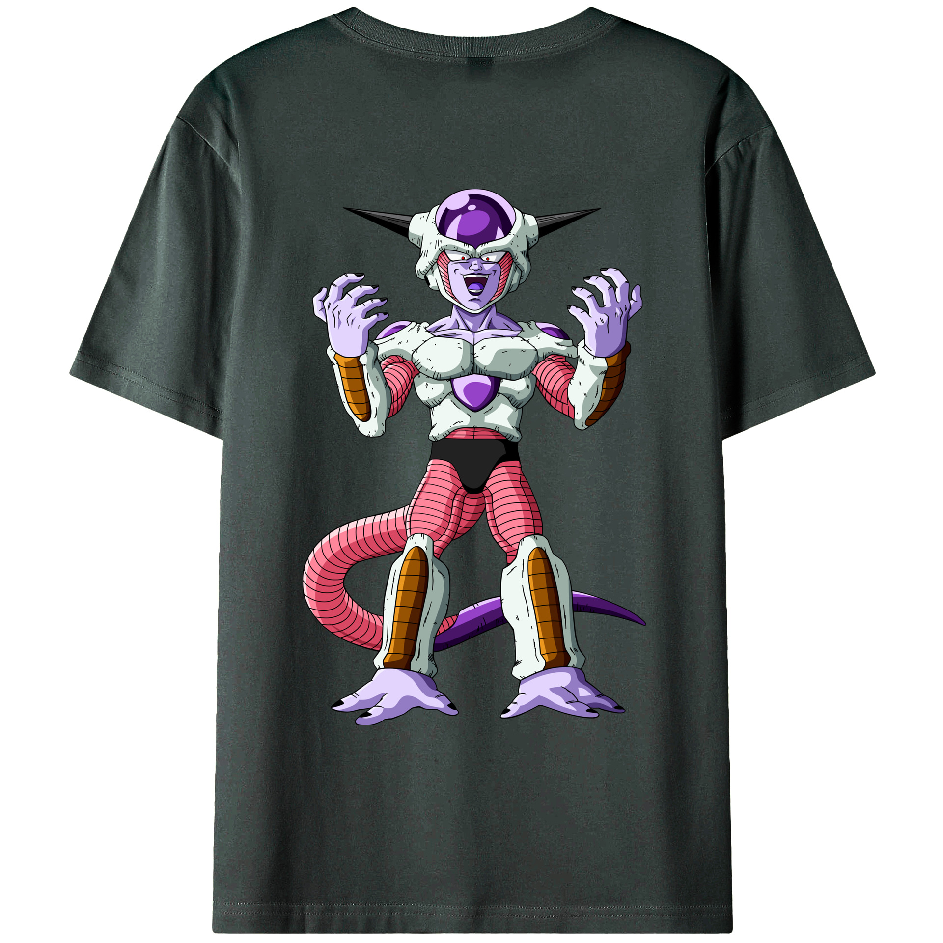 （画像用） ドラゴンボール フリーザ DRAGON BALL Frieza 綿100％ メンズ半袖Tシャツ（バックプリント） 通気性